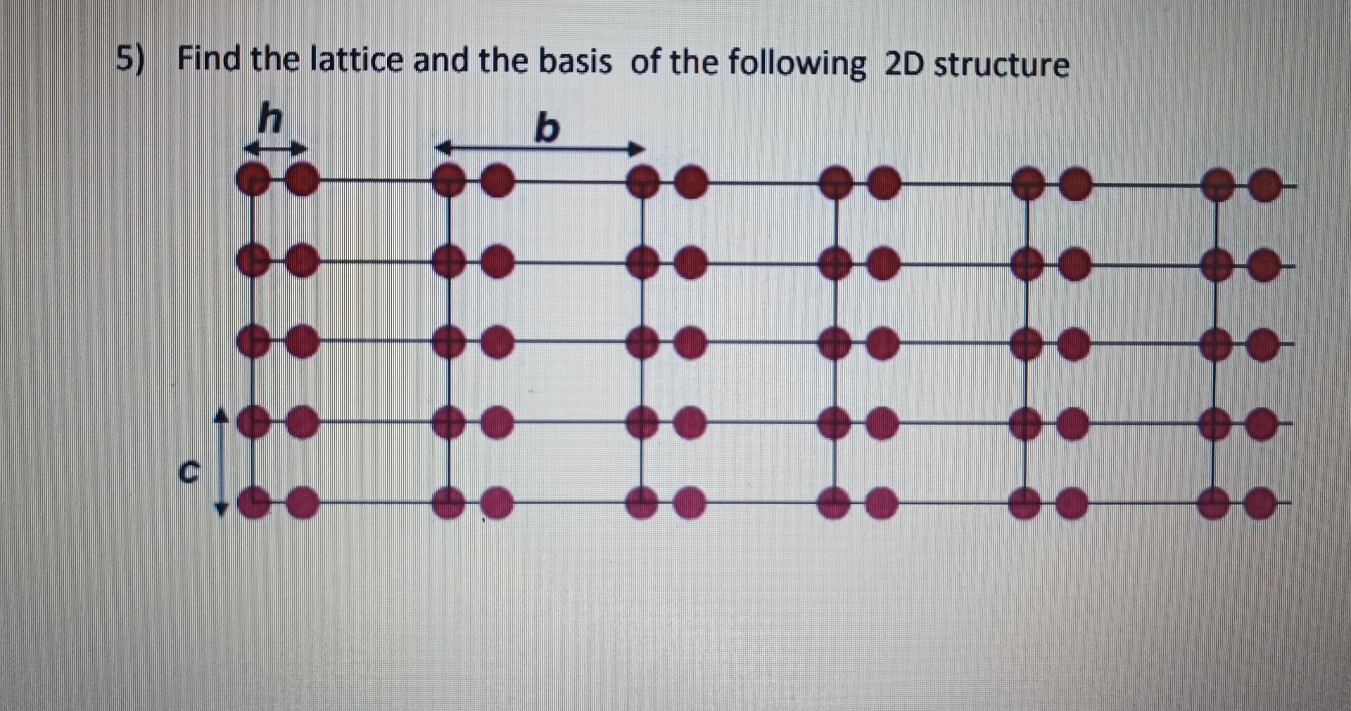 Solved Find The Lattice And The Basis Of The Following 2D | Chegg.com