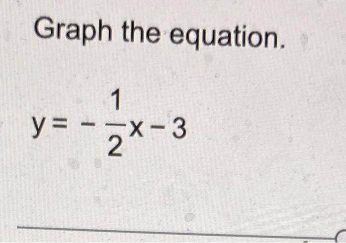 graph the equation y 5 3 x 1