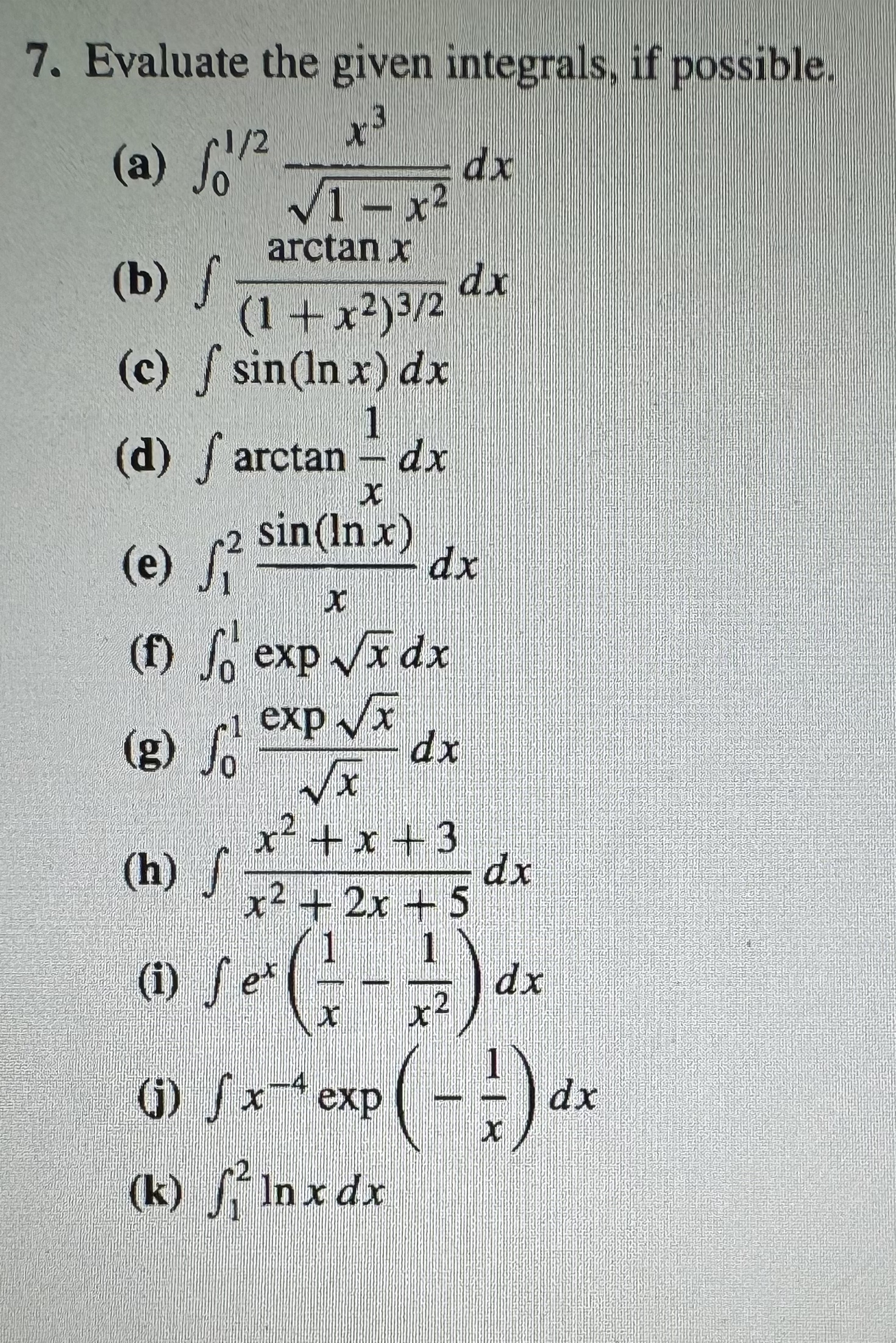 Solved Evaluate the given integrals, if | Chegg.com