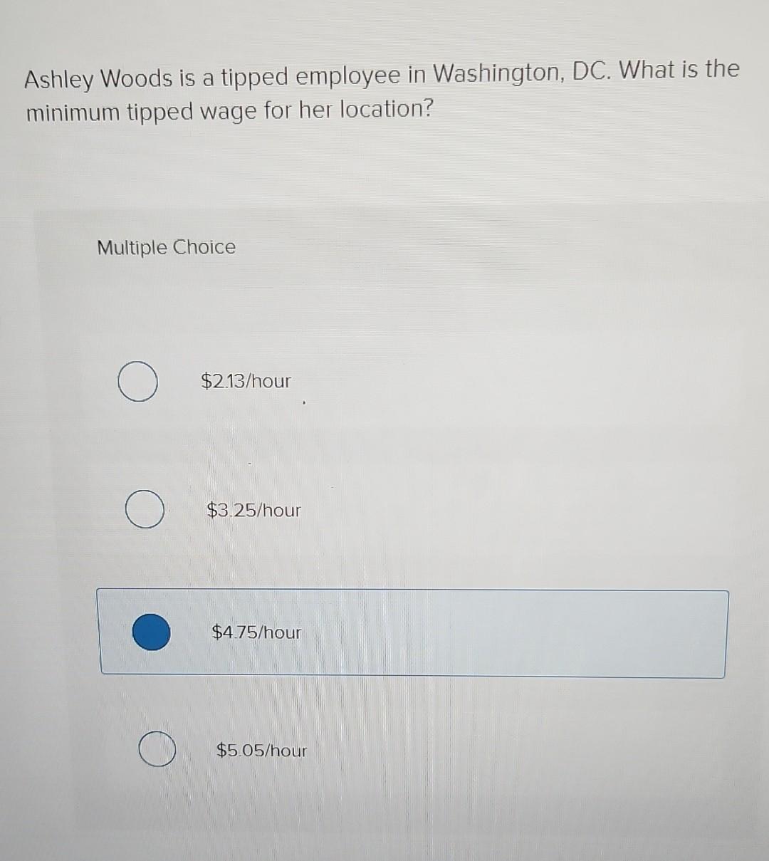 Solved Ashley Woods Is A Tipped Employee In Washington DC Chegg solved-ashley-woods-is-a-tipped-employee-in-washington-dc-chegg