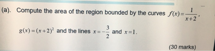 Solved (a). Compute the area of the region bounded by the | Chegg.com