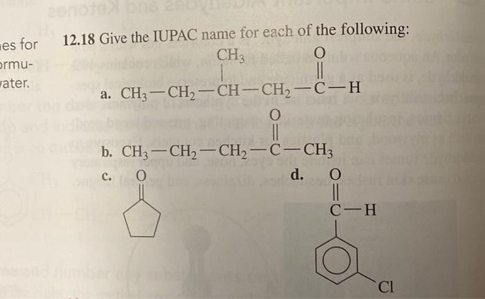 Solved 15-. rrmac anma for aach of the following: | Chegg.com