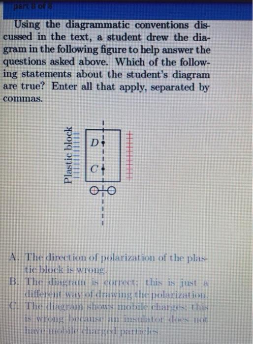 Using the diagrammatic conventions discussed in the text, a student drew the diagram in the following figure to help answer t