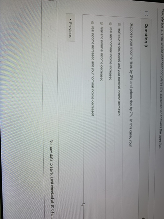 solved choicesdecrease income Images High Quality... Solved Indicate the answer choice that best completes the | Chegg.com