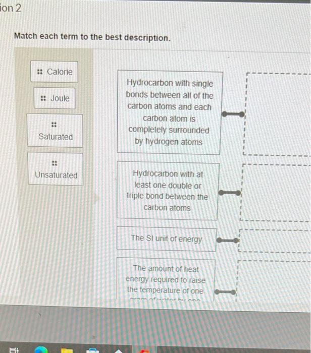 Solved Match each term to the best description. | Chegg.com