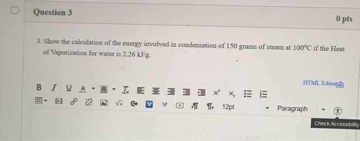 Solved Question 2 O pts 2. Show the calculation of the final | Chegg.com