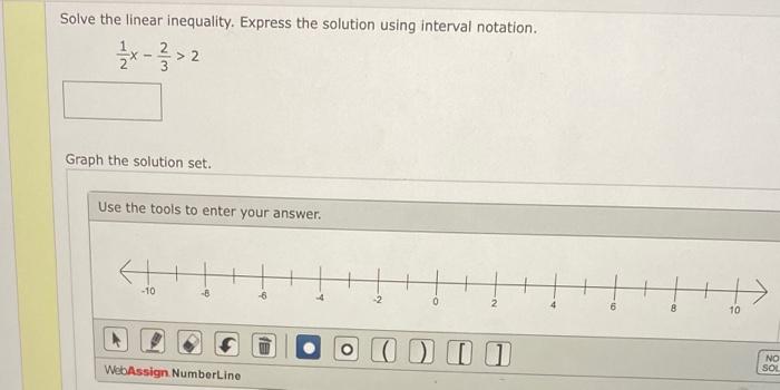 Solved Solve the linear inequality. Express the solution | Chegg.com