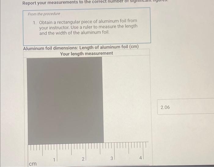 Solved 2. Using a metric ruler, measure the length (I) and | Chegg.com