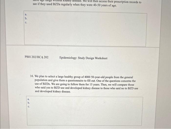 Solved Part B: Distinguishing Between Study Designs, | Chegg.com