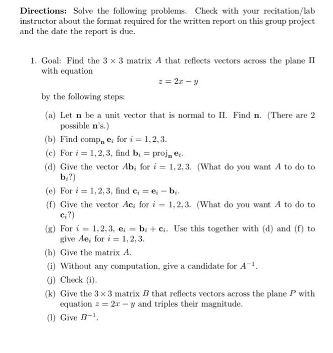 Solved Directions: Solve the following problems. Check with | Chegg.com