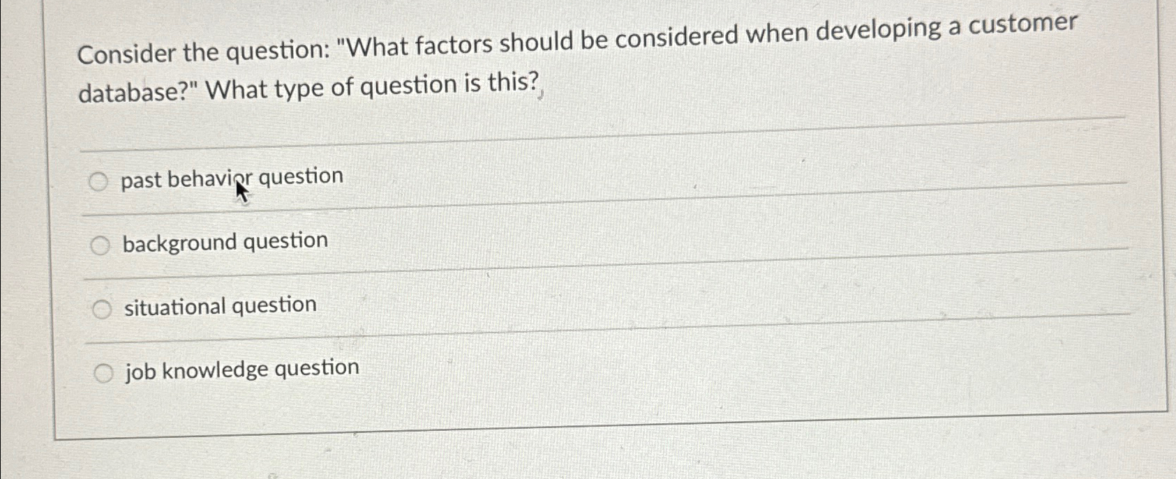 Solved Consider the question: 