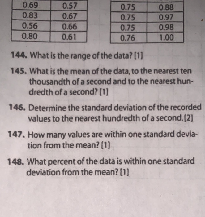 Solved Base your answers to questions 144 through 150 on the | Chegg.com