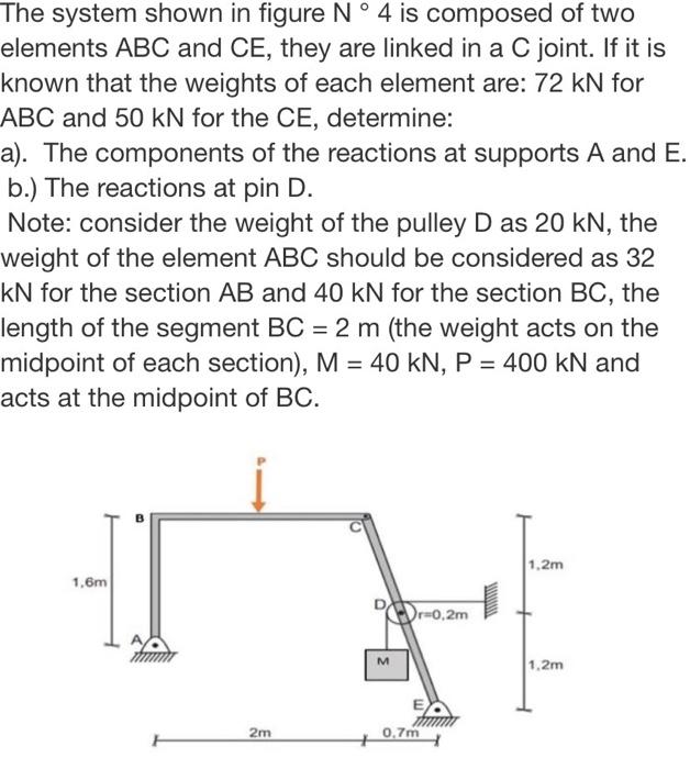 Solved The system shown in figure N°4 is composed of two | Chegg.com