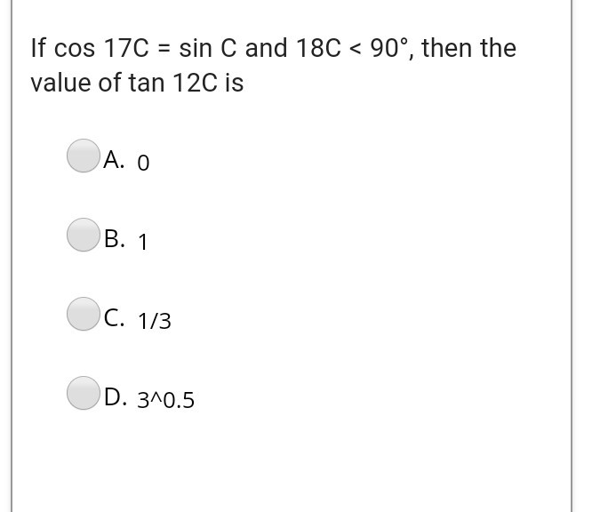 Solved If Sin A Cos A 0 Then The Value Of Sin4 A Cos4 A Chegg solved-if-sin-a-cos-a-0-then-the-value-of-sin4-a-cos4-a-chegg