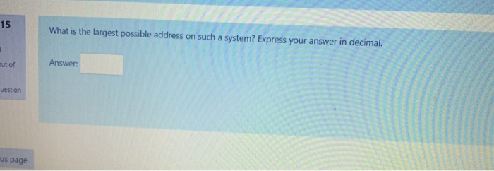 Solved Assume that the memory on a system is organized as a | Chegg.com