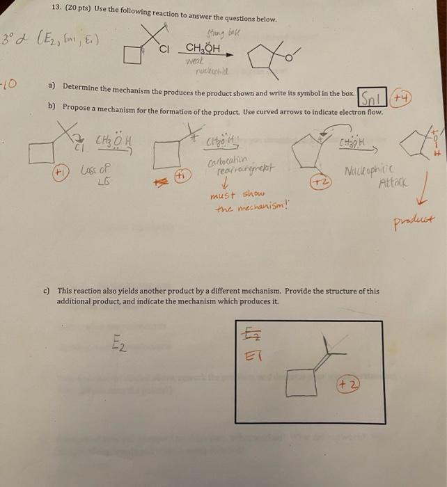 Solved +17 11. (35 pts) Draw the major product of each of | Chegg.com