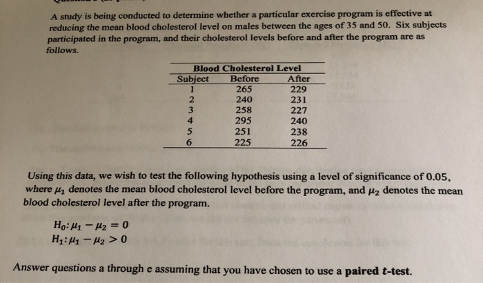 Solved A study is being conducted to determine whether a | Chegg.com