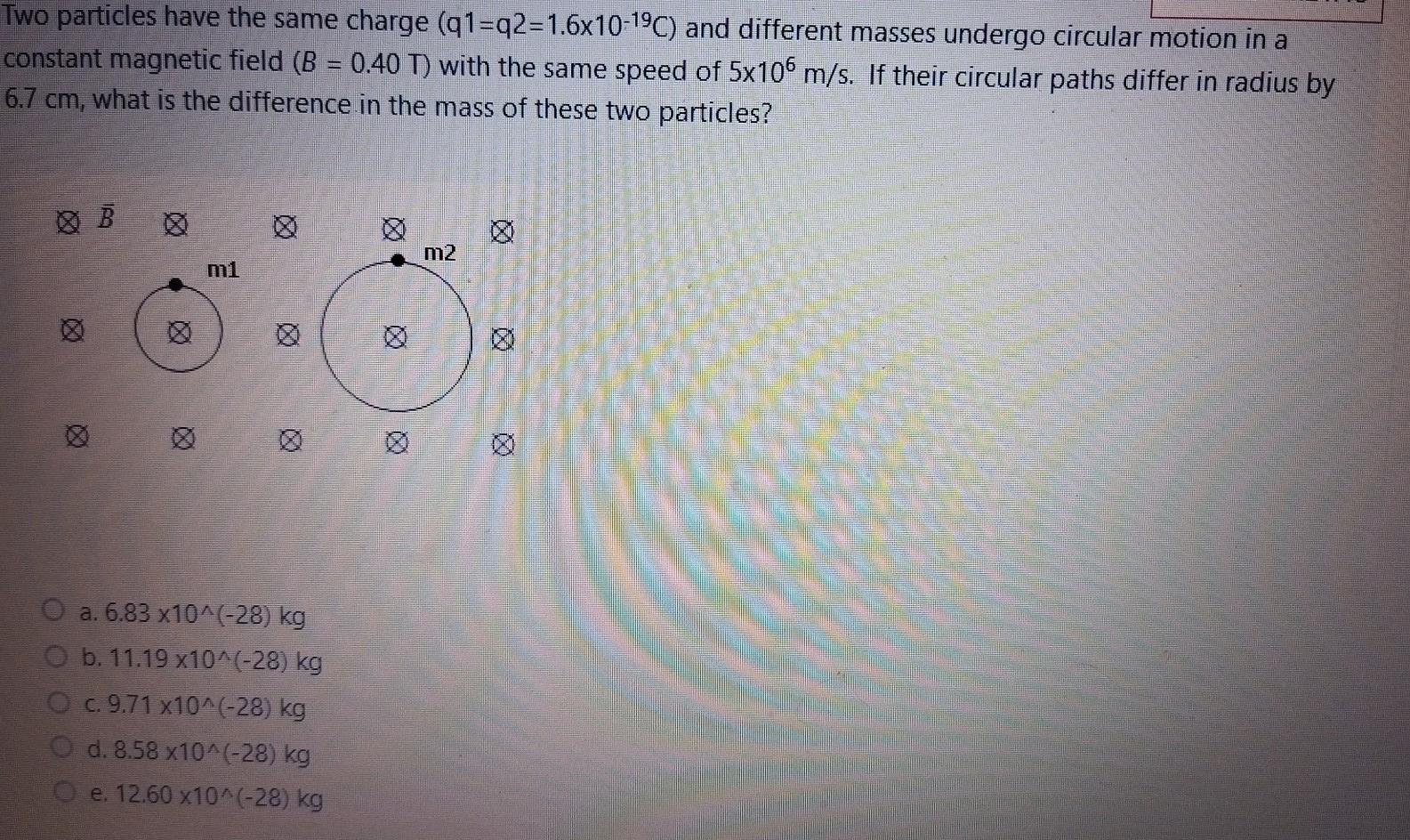Solved Two particles have the same charge (91=q2=1.6x10-19C) | Chegg.com