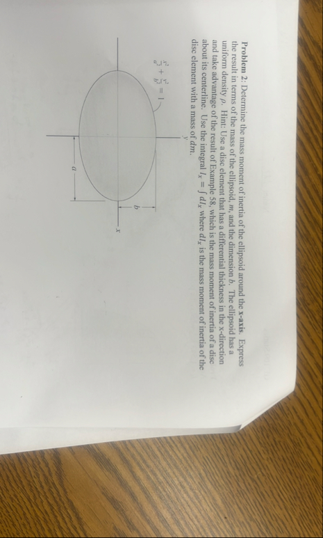 Solved Problem 2: Determine the mass moment of inertia of | Chegg.com