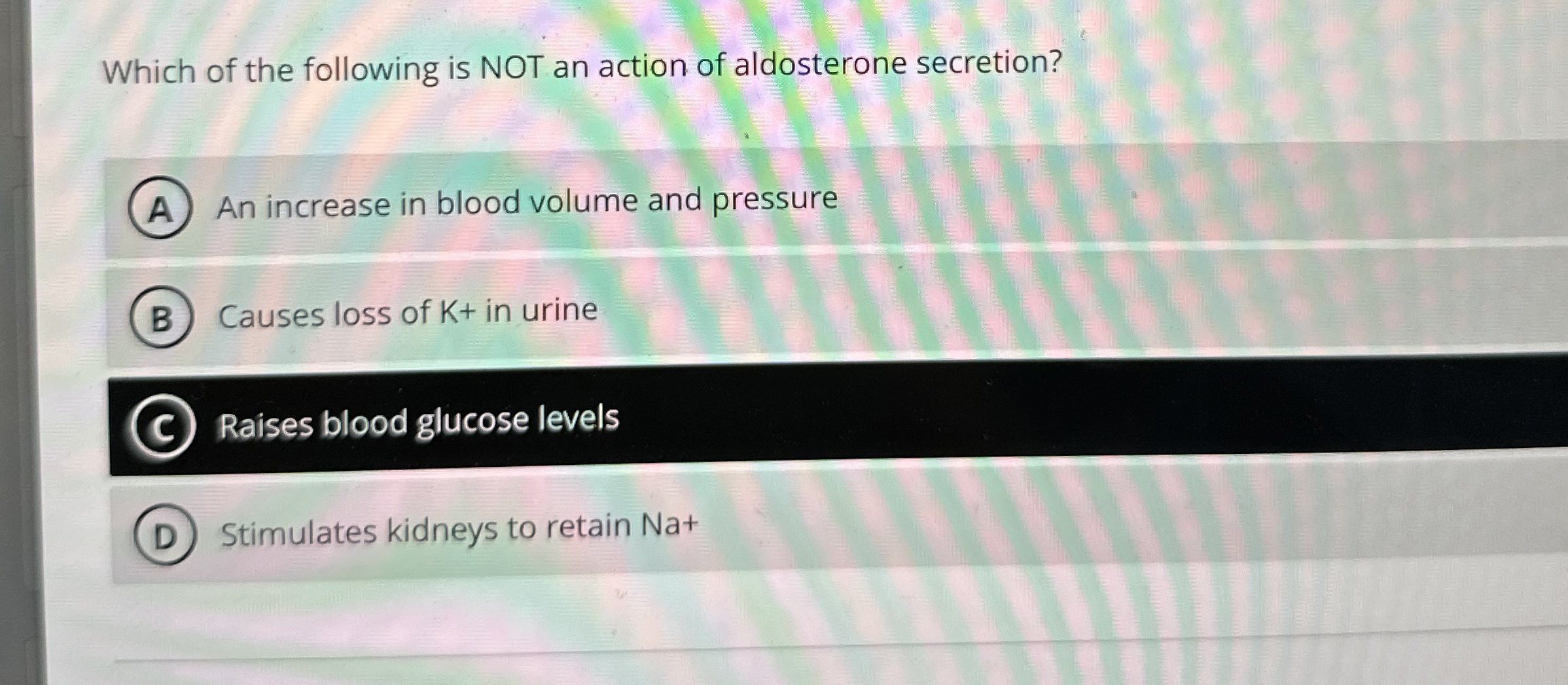Solved Which of the following is NOT an action of