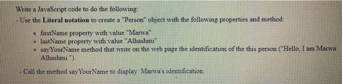 Solved Write a JavaScript code to do the following: Use the | Chegg.com