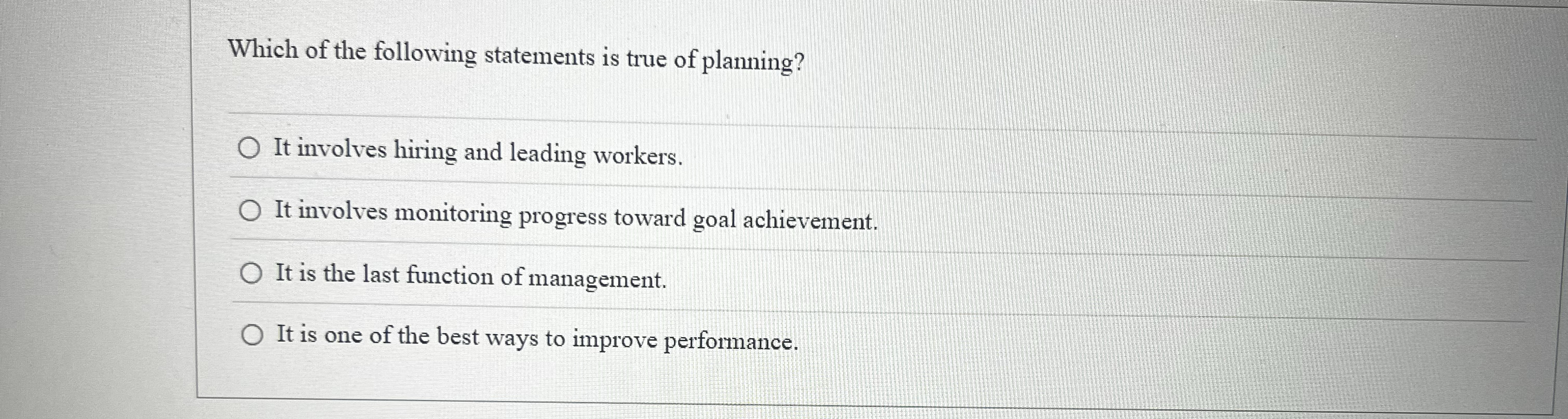 Solved Which of the following statements is true of | Chegg.com