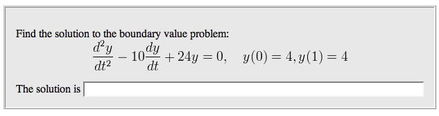 Solved Find the solution to the boundary value | Chegg.com