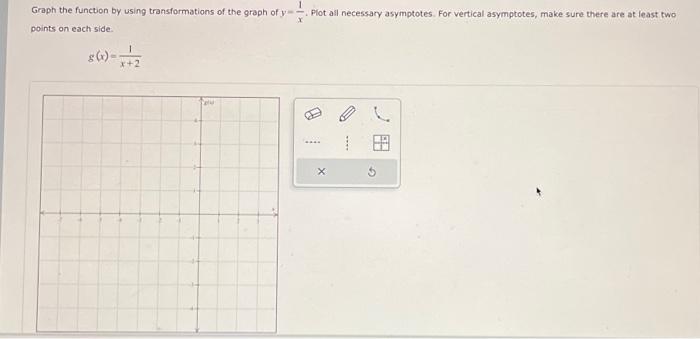 Solved Graph the function by using transformations of the | Chegg.com