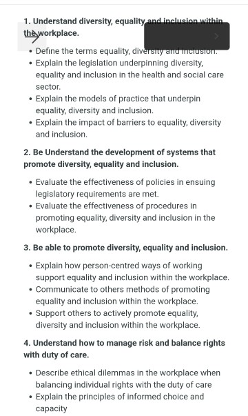 explain what is meant by diversity equality inclusion discrimination