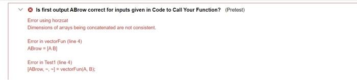 Solved Vector Creation (Concatenation And Transpose) Code | Chegg.Com