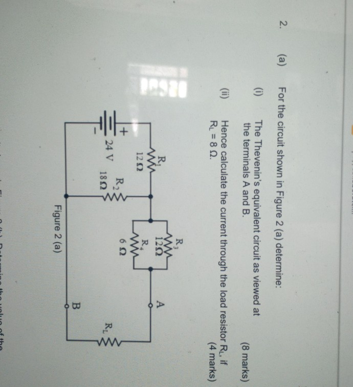 Solved 2. (a) For The Circuit Shown In Figure 2 (a) | Chegg.com