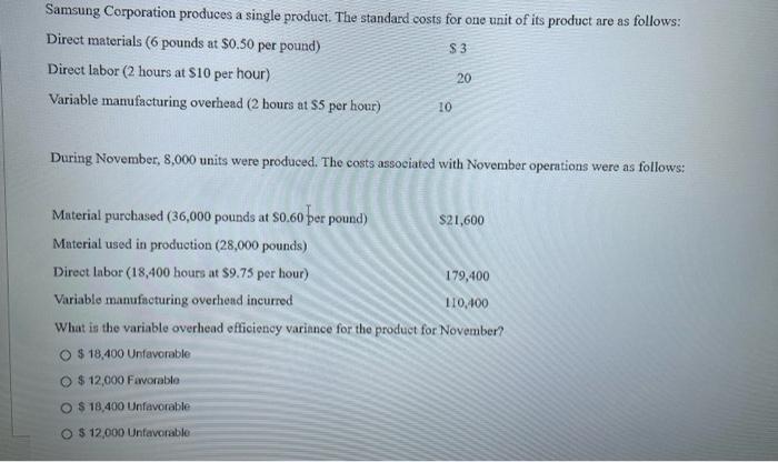 Solved Apple Corporation produces a single product. The | Chegg.com