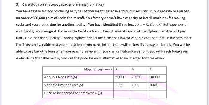 capacity planning case study with solution