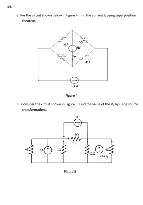 Solved Q4. a. For the circuit shown below in figure 4, find | Chegg.com