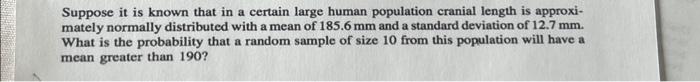 Solved Suppose it is known that in a certain large human | Chegg.com