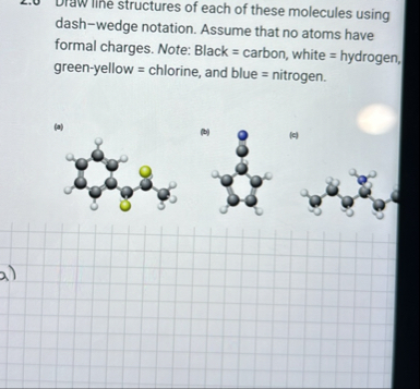 Solved these molecules using dash-wedge notation. Assume | Chegg.com