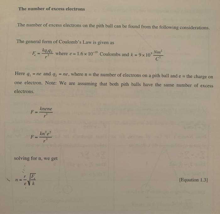 Solved The number of excess electrons The number of excess | Chegg.com