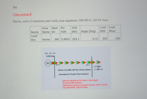 Question 3 Note For Power Flow Use Calculator U Chegg Com