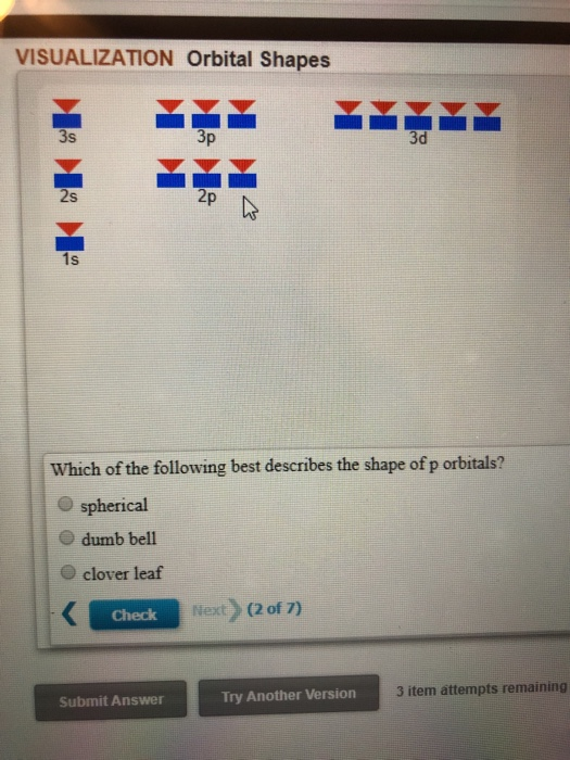 Solved VISUALIZATION Orbital Shapes 2P Which of the | Chegg.com