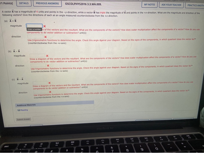 Solved 1 Points Details Previous Answers Oscolphys2016