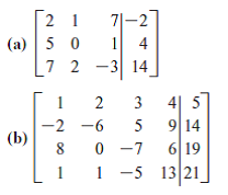 Solved: List the diagonal elements of the following matrices ...
