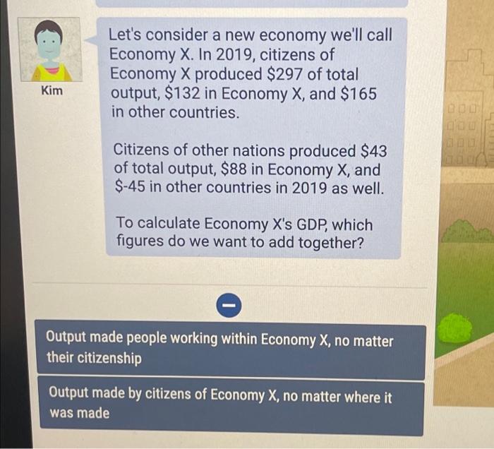 Solved Let's consider a new economy we'll call Economy X. In