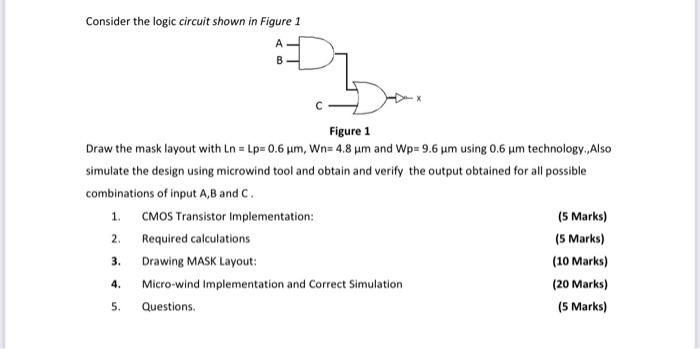 Solved Consider The Logic Circuit Shown In Figure 1 B Figure | Chegg.com