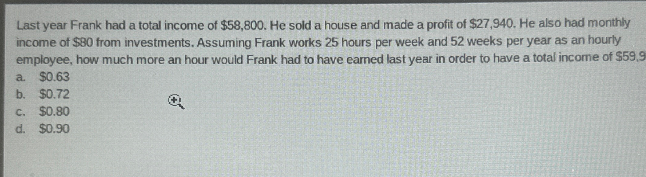 Image result for Solved Last year Frank had a total income of $58,800. ﻿He | Chegg.com
