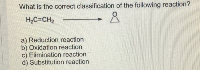 Solved What Is The Correct Classification Of The Following | Chegg.com