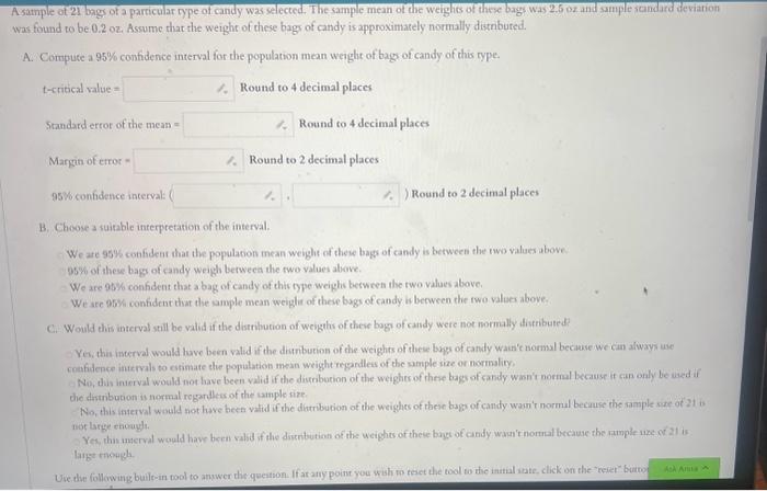 Solved A confidence interval for a population mean is given | Chegg.com