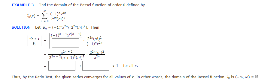Solved Example 3 ï Find The Domain Of The Bessel Function Of Chegg Solved Example 3 ï Find The Domain Of The Bessel Function Of Chegg