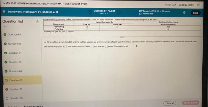Guestion 62 Question 63 Question 64 Question 65 | Chegg.com