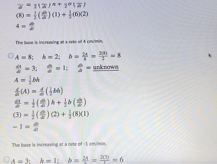 Solved Question 30 6 Points The Height Of A Triangle Is Chegg Com