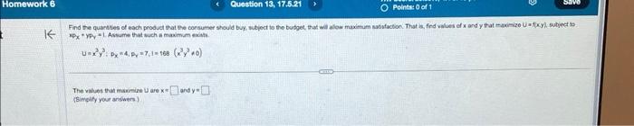 Find the quarbies of each product that ene consumer should buy, sutjpct to tho budget that wil alow maximum nabifacton. That